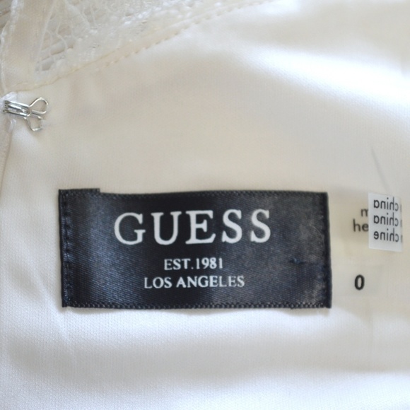 GUESS Ivory BodyCon Sexy New Years Eve Dress - Picture 8 of 8
